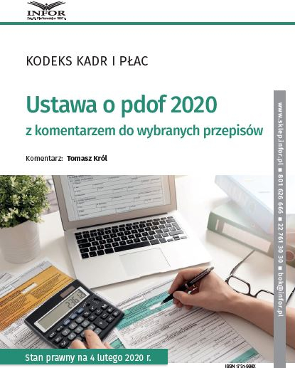 Ustawa o pdof 2020 z komentarzem do wybranych przepisów