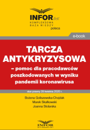 TARCZA ANTYKRYZYSOWA - pomoc dla pracodawców poszkodowanych w wyniku pandemii koronawirusa